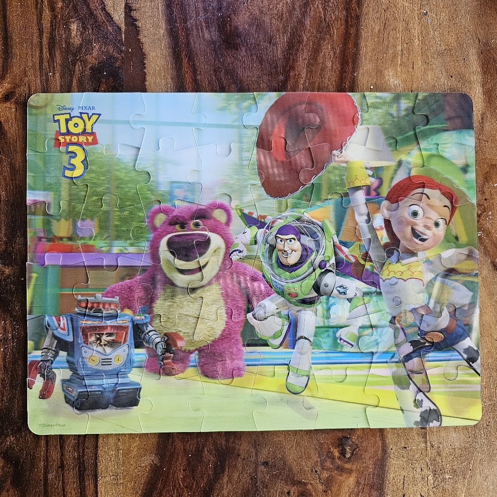 Disney Toy Story 3 Jigsaw Puzzle 48 Piece Lenticular Puzzle 12 X 9" EUC NO BOX